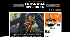 Desktop Screenshot of laespadaenlatinta.com